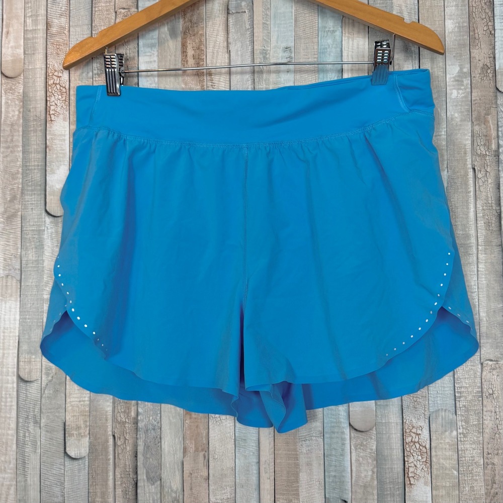 Lululemon 12 Fast and Free Reflective High-Rise Classic Fit Short 3 Running Blue